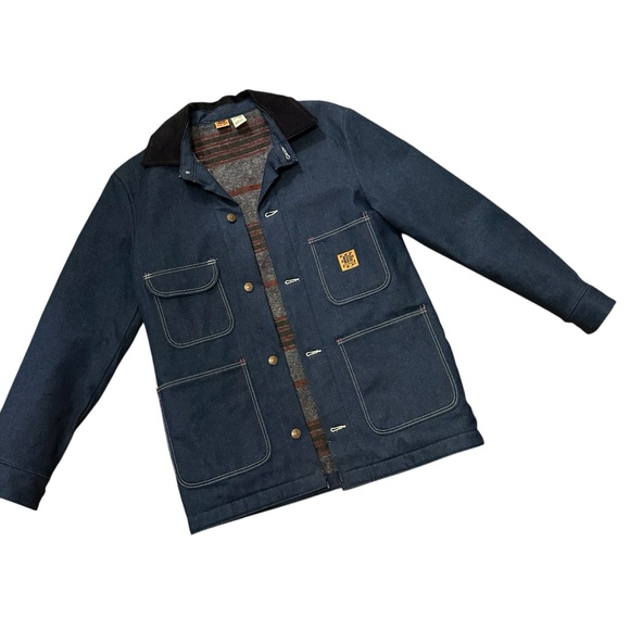 NEW WRANGLER BIG BEN DENIM BARN COAT JEAN JACKET BLANKET LINED MENS WOMENS - Picture 1 of 16